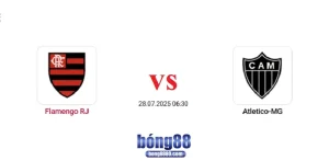 Flamengo RJ vs Atletico MG (28/7) vòng 17 giải VĐQG Brazil