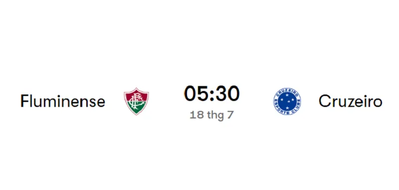 Fluminense vs Cruzeiro - 05h30 ngày 18/7 – VĐQG Brazil 2025 Fluminense vs Cruzeiro - 05h30 ngày 18/7 – VĐQG Brazil 2025
