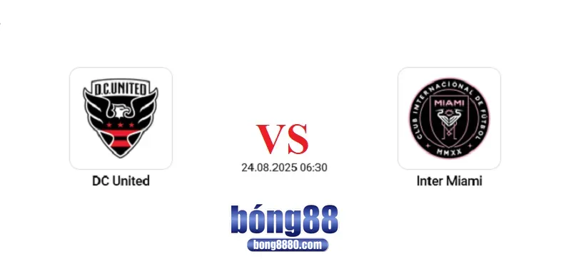 Nhận định DC United vs Inter Miami (24/8) tại MLS 2025 Nhận định DC United vs Inter Miami (24/8) tại MLS 2025