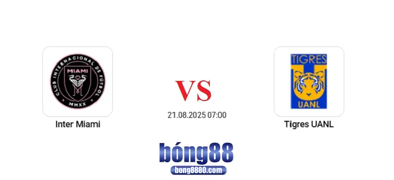 Inter Miami vs Tigres UANL tại tứ kết Leagues Cup 2025 Inter Miami vs Tigres UANL