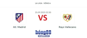 Atl. Madrid vs Rayo Vallecano