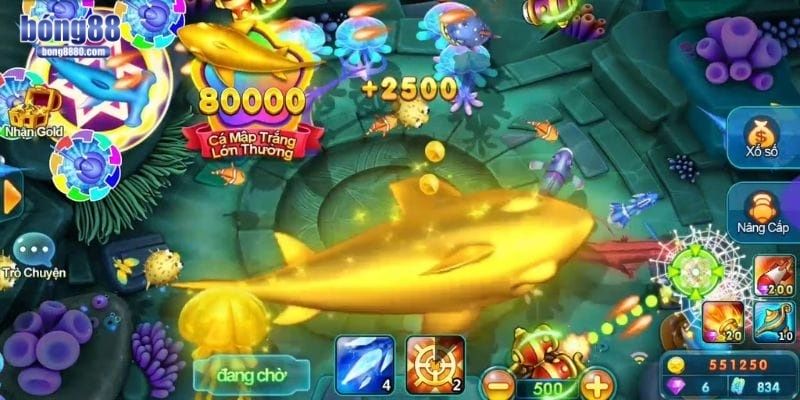 Bắn cá rùa xanh - Game săn thưởng đại dương không thể rời tay Chọn đúng vũ khí để hạ cá