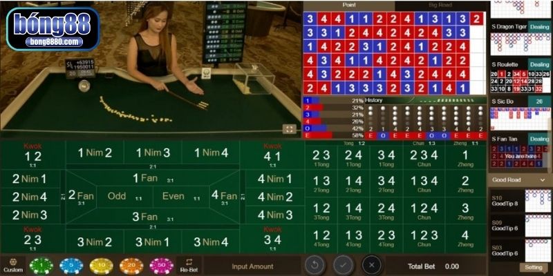 Hướng dẫn cách chơi Fantan Bong88 đơn giản, dễ hiểu Có nhiều cửa cược cơ bản khi tham gia ván bài Fantan