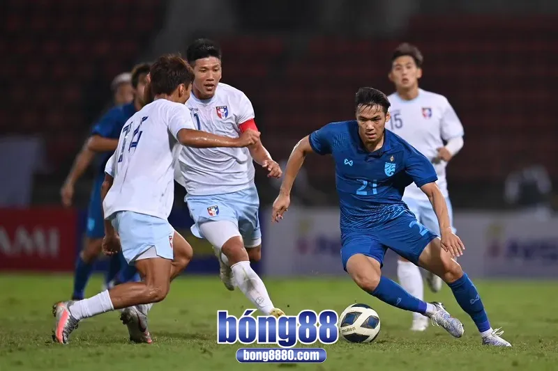 Dự đoán kết quả trận đấu Đài Loan (TQ) 0 - 1 Thái Lan