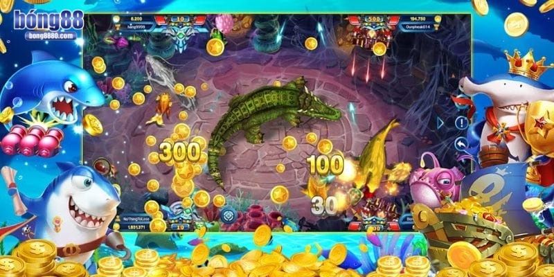 Bắn cá rùa xanh - Game săn thưởng đại dương không thể rời tay Game săn cá chất lừ từ Bong88