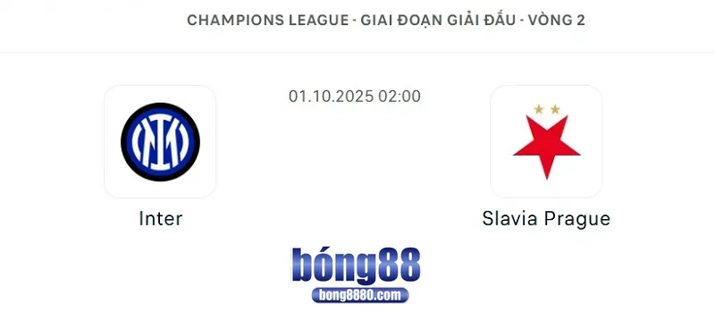 Inter vs Slavia Prague 2h00 ngày 1/10 - Vòng 2 Champions League 2025/26 Nhận định Inter vs Slavia Prague 2:00 ngày 1/10