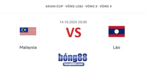Nhận định Malaysia vs Lào 20h00 ngày 14/10/2025