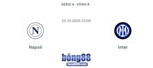Nhận định Napoli vs Inter Milan 23h00 ngày 25/10/2025